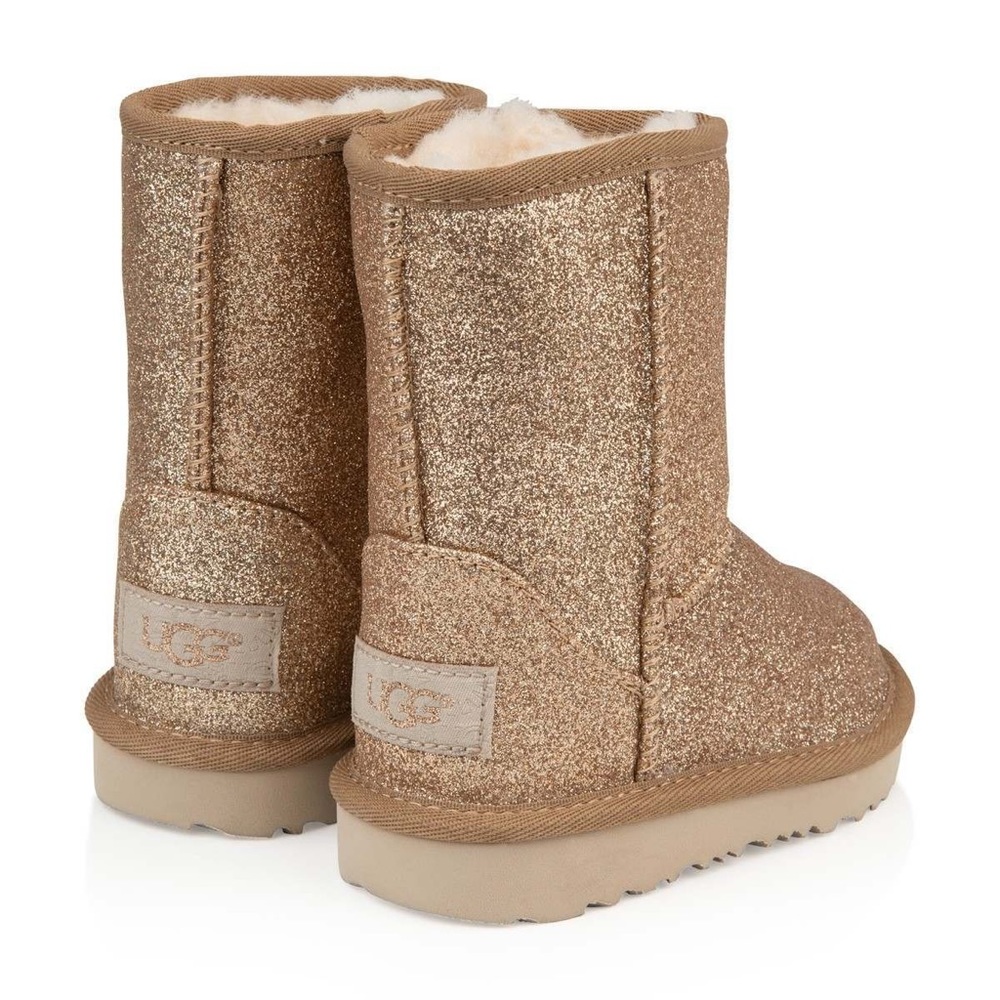 UGG Girls Classic Short II Glitter Boot
